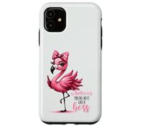 Sassy Pink Flamingo Whatever You Do Do It Like A Boss Case for iPhone 11