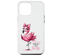 Sassy Pink Flamingo Whatever You Do Do It Like A Boss Case for iPhone 12 Pro Max