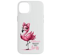 Sassy Pink Flamingo Whatever You Do Do It Like A Boss Case for iPhone 14 Plus