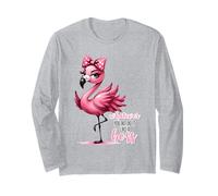 Sassy Pink Flamingo Whatever You Do Do It Like A Boss Long Sleeve T-Shirt
