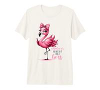 Sassy Pink Flamingo Whatever You Do Do It Like A Boss Premium T-Shirt