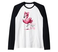 Sassy Pink Flamingo Whatever You Do Do It Like A Boss Raglan Baseball Tee