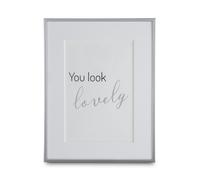 "Sassy" Portrait Photo Frame, Shiny Silver, 13 x 18cm