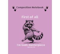 Sassy Raccoon Composition Notebook