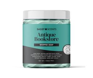 Sassy Scents Antique Bookstore Whipped Soap | Cleansing + Nourishing | Gentle For All Skin Types | 115g