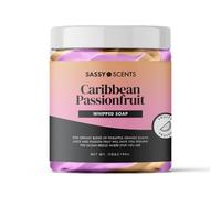 Sassy Scents Caribbean Passion Fruit Whipped Soap | Cleansing + Nourishing | Gentle For All Skin Types | 115g