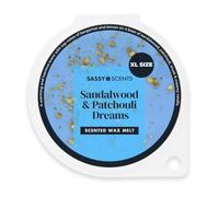 Sassy Scents Sandalwood & Patchouli Dreams Wax Melts | Up to 108 Hours Burn Time | Made in the UK | 70g XL
