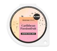 Sassy Scents - Scented Wax Melt, Caribbean Passion Fruit - Organic Soy Blend Wax Melts - Luxurious, Long-Lasting Fragrances for Any Living Space - Vegan Friendly, XL Size 70g