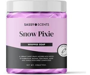 Sassy Scents Snow Pixie Whipped Soap | Cleansing + Nourishing | Gentle For All Skin Types | 115g