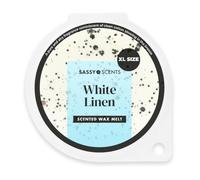 Sassy Scents White Linen Wax Melts | Up to 108 Hours Burn Time | Made in the UK | 70g XL