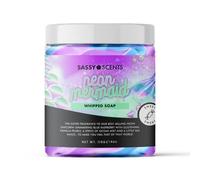 Sassy Shop Bath - Whipped Soap, Neon Mermaid - Cleanse and Nourish the Skin, With Uplifting Fragrance - Gentle and Suitable for all Skin Types - Vegan Friendly - 115g