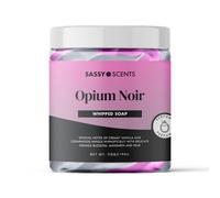 Sassy Shop Bath - Whipped Soap, Opium Noir - Cleanse and Nourish the Skin, With Uplifting Fragrance - Gentle and Suitable for all Skin Types - Vegan Friendly - 115g