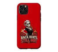 Sassy Skeleton Roses Back Pain Aging Humor Hot Flash Case for iPhone 11 Pro