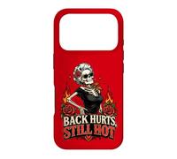 Sassy Skeleton Roses Back Pain Aging Humor Hot Flash Case for iPhone 17 Pro