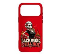 Sassy Skeleton Roses Back Pain Aging Humor Hot Flash Case for iPhone 17 Pro Max