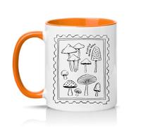 Sassy Souls A Little Autumn Magic 11oz Ceramic Novelty Mug Cottagecore Mushroom Nature Tea Coffee Cup Gift Orange