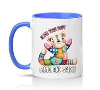 Sassy Souls Align Your Body Mind and Spirit Womens 11oz Ceramic Novelty Mug Yoga Mindfulness Self Care Wellness Tea Coffee Cup Birthday Gift Blue