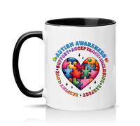 Sassy Souls Awareness Support Acceptance Inclusion Respect Love 11oz Ceramic Novelty Mug Tea Coffee Cup Black