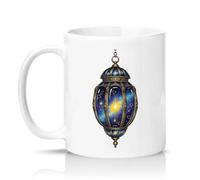 Sassy Souls Celestial Lantern Galaxy Constellation Art 11oz Ceramic Novelty Mug Astrology Decor Tea Coffee Cup Gift White