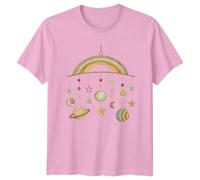 Sassy Souls Celestial Planets Stars Moons Baby Mobile Design Nursery Decor Graphic Tee Unisex T-Shirt Men Women Top XL Light Pink