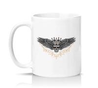 Sassy Souls Crowned Skull with Wings 11oz Ceramic Novelty Mug Gothic Fantasy Tea Coffee Cup Gift White