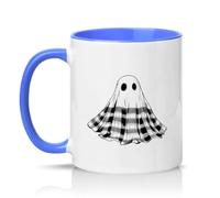 Sassy Souls Cute Ghost 11oz Ceramic Novelty Mug Halloween Tea Coffee Cup Autumn Drinkware Blue