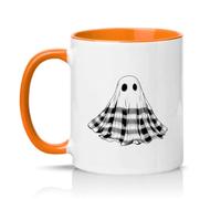 Sassy Souls Cute Ghost 11oz Ceramic Novelty Mug Halloween Tea Coffee Cup Autumn Drinkware Orange