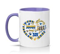 Sassy Souls Down Syndrome Awareness 47 Brave Loved 321 Strong Kindness 11oz Ceramic Novelty Mug Down Syndrome Health Awareness Tea Coffee Cup Gift Light Purple