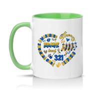 Sassy Souls Down Syndrome Awareness 47 Brave Loved 321 Strong Kindness 11oz Ceramic Novelty Mug Down Syndrome Health Awareness Tea Coffee Cup Gift Green