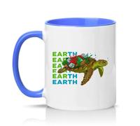 Sassy Souls Earth 11oz Ceramic Novelty Mug Ocean Pollution Conservation Environmental Awareness Tea Coffee Cup Blue