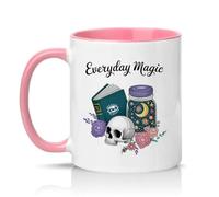 Sassy Souls Everyday Magic 11oz Ceramic Novelty Mug Witchy Book Lover Mystical Aesthetic Tea Coffee Cup Gift Pink