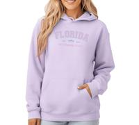 Sassy Souls Florida The Sunshine State Est 1845 Womens Graphic Hoodie Travel Ladies Sweatshirt State Pride Pullover Hooded Sweatshirt S (8-10)