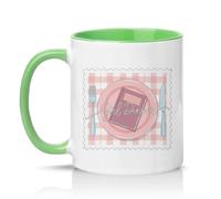 Sassy Souls Girl Dinner Womens 11oz Ceramic Novelty Mug Reading Bookworm Pop Culture Tea Coffee Cup Gift Green