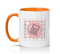 Sassy Souls Girl Dinner Womens 11oz Ceramic Novelty Mug Reading Bookworm Pop Culture Tea Coffee Cup Gift Orange