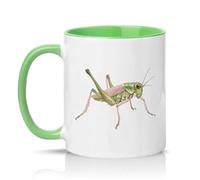 Sassy Souls Grasshopper 11oz Ceramic Novelty Mug Nature Wildlife Insect Tea Coffee Cup Gift Green