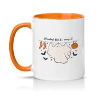 Sassy Souls Haunting Nah Im Airing Out 11oz Ceramic Novelty Mug Halloween Humour Tea Coffee Cup Gift Orange