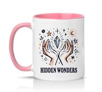 Sassy Souls Hidden Wonders 11oz Ceramic Novelty Mug Crystal Healing Mystical Tea Coffee Cup Gift Pink
