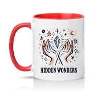 Sassy Souls Hidden Wonders 11oz Ceramic Novelty Mug Crystal Healing Mystical Tea Coffee Cup Gift Red