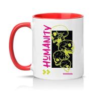 Sassy Souls Humanity is A Trait that Every Human Being On The Face of This Earth Should Have 11oz Ceramic Novelty Mug Dark Humour Tea Coffee Cup Red