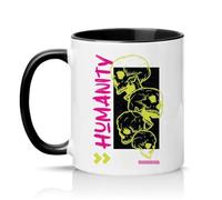 Sassy Souls Humanity is A Trait that Every Human Being On The Face of This Earth Should Have 11oz Ceramic Novelty Mug Dark Humour Tea Coffee Cup Black