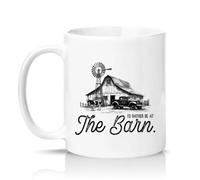 Sassy Souls Id Rather Be At The Barn 11oz Ceramic Novelty Mug Barn Life Farming Tea Coffee Cup Gift White