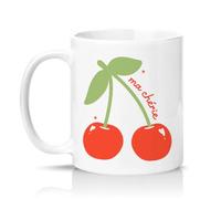 Sassy Souls Ma Cherie Womens 11oz Ceramic Novelty Mug French Theme Romance Tea Coffee Cup Gift White