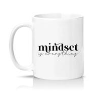 Sassy Souls Mindset is Everything 11oz Ceramic Novelty Mug Motivational Positive Affirmation Mental Health Tea Coffee Cup White