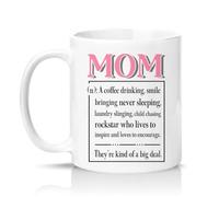 Sassy Souls Mom A Coffee Drinking Smile Bringing Never Sleeping Laundry Slinging Child Chasing Rockstar Theyre Kind of A Big Womens 11oz Ceramic Novelty Mug White
