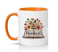 Sassy Souls My Weekend is All Booked 11oz Ceramic Novelty Mug Bookworm Bibliophile Reading Hobby Book Lovers Tea Coffee Cup Gift Orange
