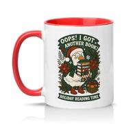 Sassy Souls Oops I Got Another Book Holiday Reading Time 11oz Ceramic Novelty Mug Christmas Reading Book Lovers Tea Coffee Cup Red