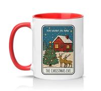 Sassy Souls Peace Before The Dawn The Christmas Eve 11oz Ceramic Novelty Mug Christmas Eve Winter Holiday Tea Coffee Cup Gift Red