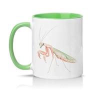 Sassy Souls Praying Mantis 11oz Ceramic Novelty Mug Nature Wildlife Insect Art Tea Coffee Cup Gift Green