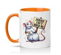 Sassy Souls Science Cant Hold Me 11oz Ceramic Novelty Mug Lab Escape Science Humour Tea Coffee Cup Gift Orange