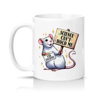 Sassy Souls Science Cant Hold Me 11oz Ceramic Novelty Mug Lab Escape Science Humour Tea Coffee Cup Gift White